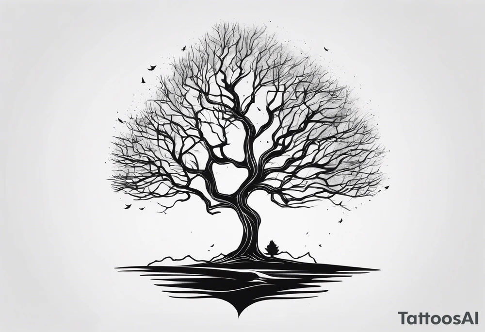 creepy tree tattoo idea