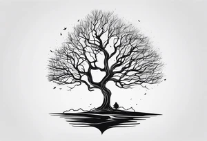 creepy tree tattoo idea