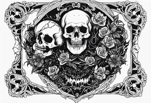 Morbidly beautiful, death and decay, Eldridge horror tattoo idea