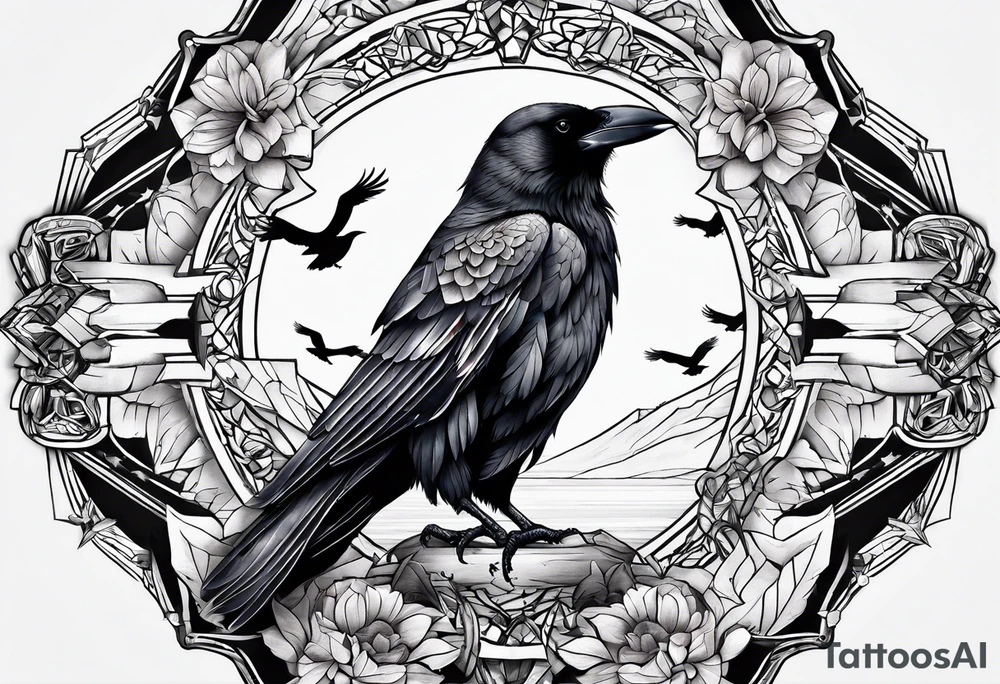 Two crows tattoo idea