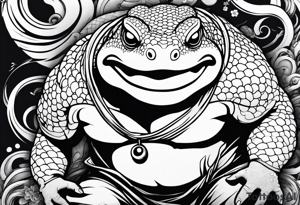 Jiraiya Naruto Gamakichi toad tattoo idea