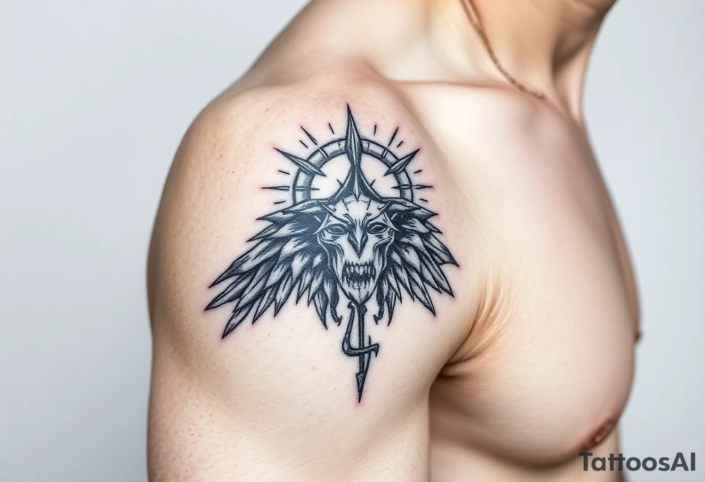 Bringer of light with a small L attached tattoo idea