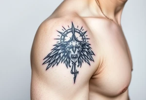 Bringer of light with a small L attached tattoo idea