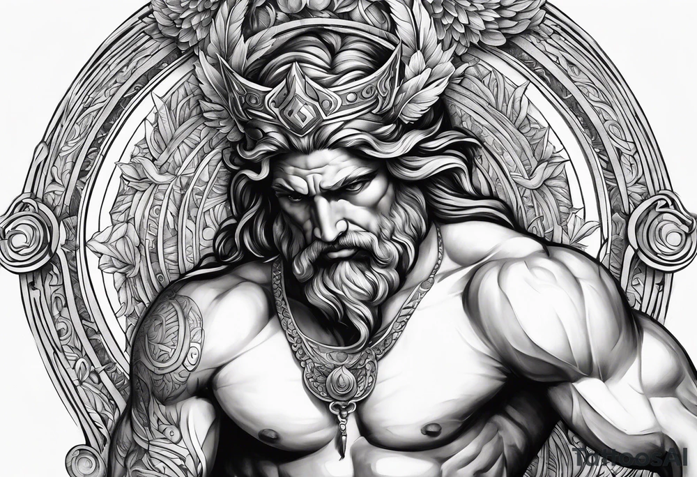 greek god, powerful, meaningful tattoo idea