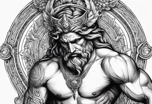 greek god, powerful, meaningful tattoo idea