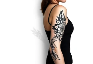 shaman and indian style tattoo idea