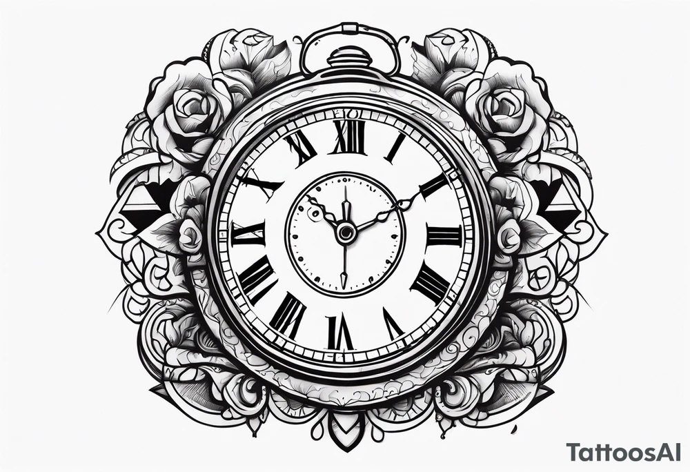 Time is money tattoo idea