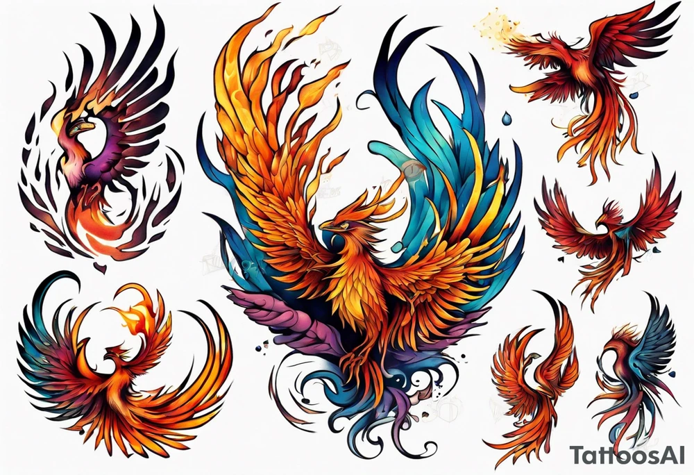 Phoenix tattoo idea
