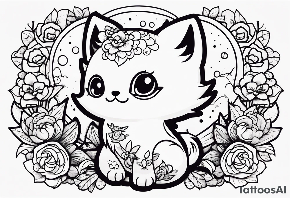 小狼在山上 tattoo idea