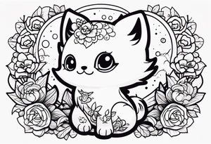 小狼在山上 tattoo idea