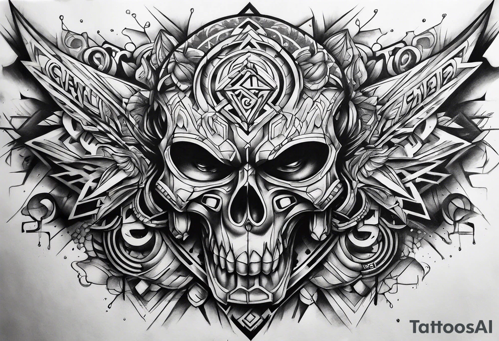 forearm street art graffiti "GenX OG" tattoo idea