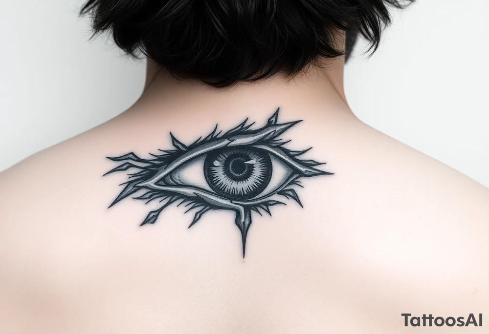 Powerful eye tattoo idea