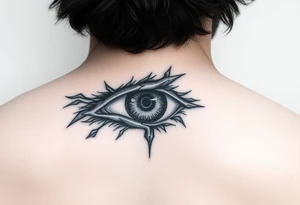 Powerful eye tattoo idea