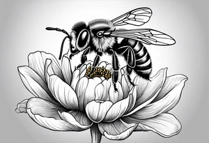 Small bee, not real tattoo idea