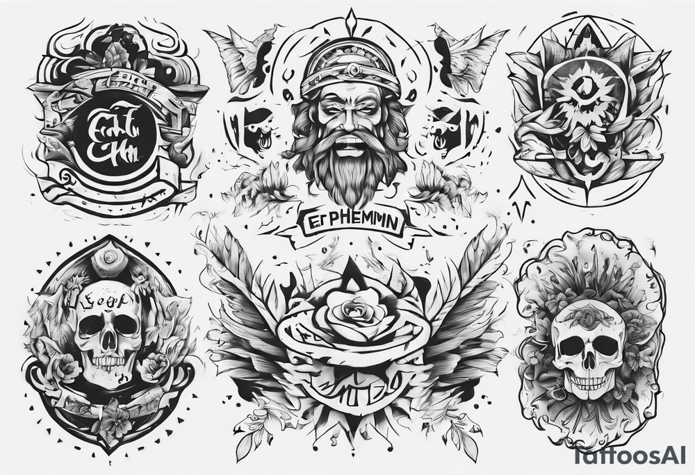 “ta eph'hemin, ta ouk eph'hemin” tattoo idea