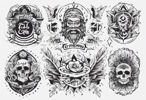 “ta eph'hemin, ta ouk eph'hemin” tattoo idea