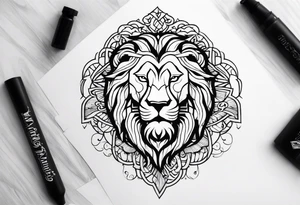 Valhalla lion tattoo idea