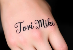 Tori Mike  ambigram tattoo idea