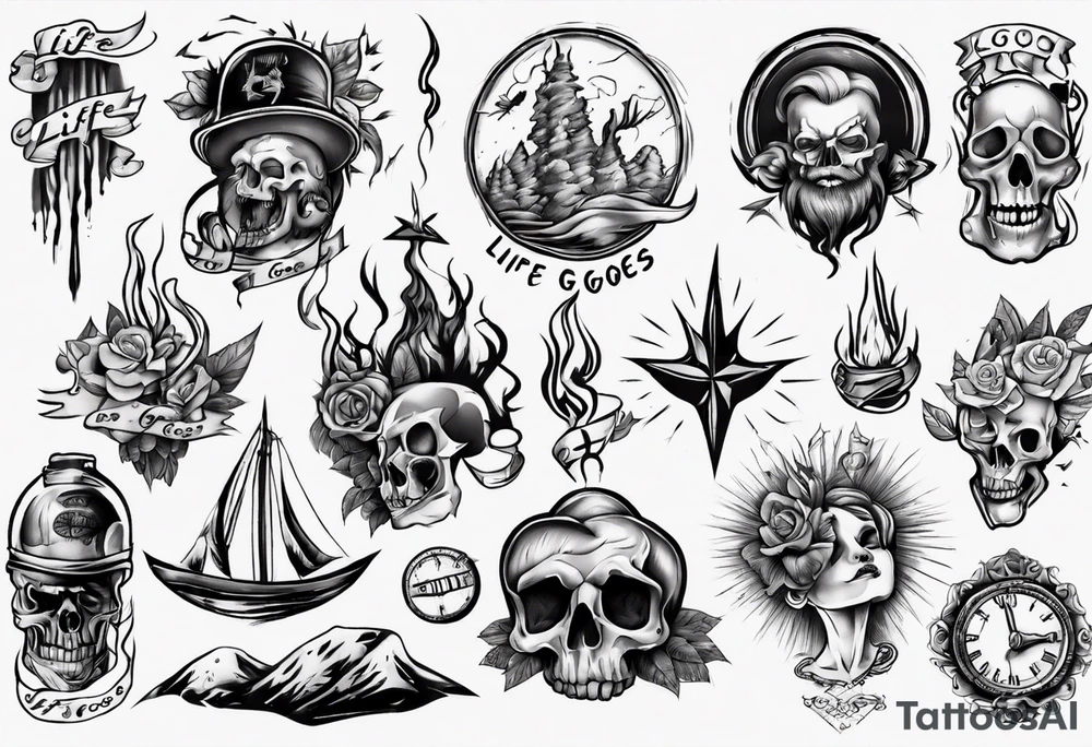 Life goes on tattoo idea