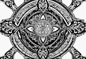 Unique cross tattoos with a date tattoo idea
