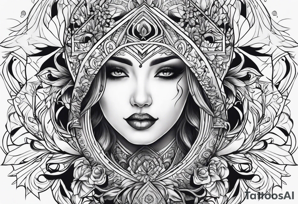 ghost face tattoo idea