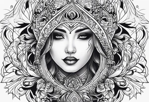 ghost face tattoo idea