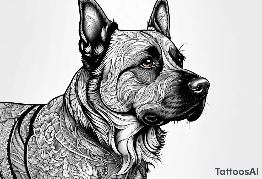 Dog passed away tattoo idea