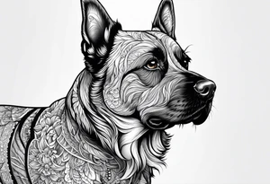 Dog passed away tattoo idea