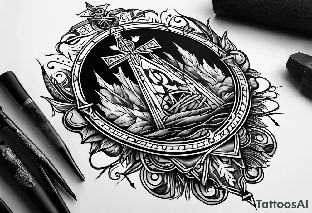 Valhalla word church tattoo idea