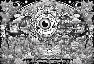 rick and morty drugs tattoo idea