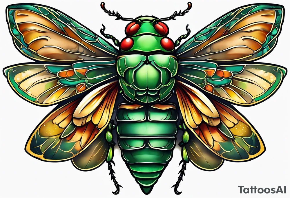Cicada tattoo idea