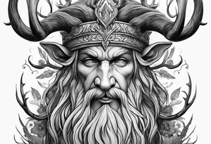 Leshy on a chamois tattoo idea