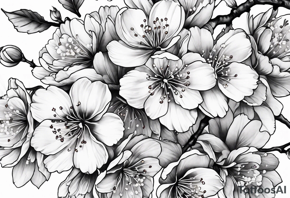Cherry blossoms tattoo idea