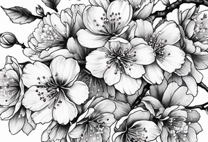 Cherry blossoms tattoo idea