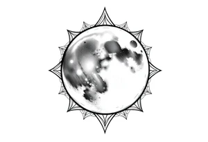 sacred moon tattoo idea