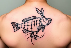 Jesus, Davis ,crappie fishing and rabbit hunting tattoo idea