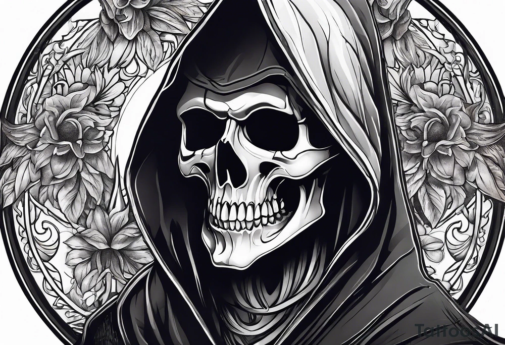 Reaper With scuythe tattoo idea