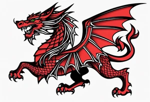 Welsh dragon tattoo idea