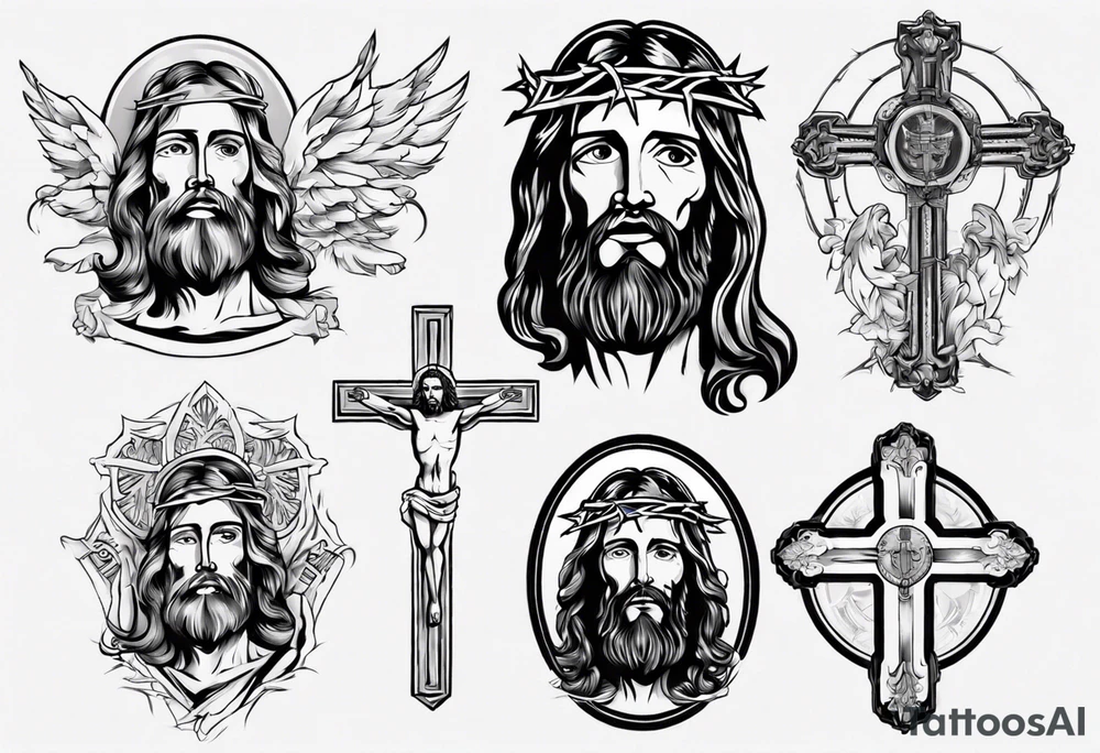 Jesus in a nice tshirt tattoo idea