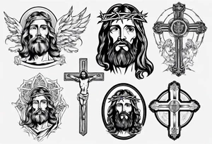 Jesus in a nice tshirt tattoo idea