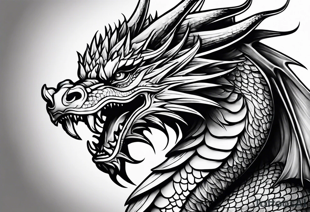 welsh dragon tattoo idea
