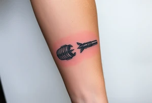 Light saber broken hilt showing pieces tattoo idea