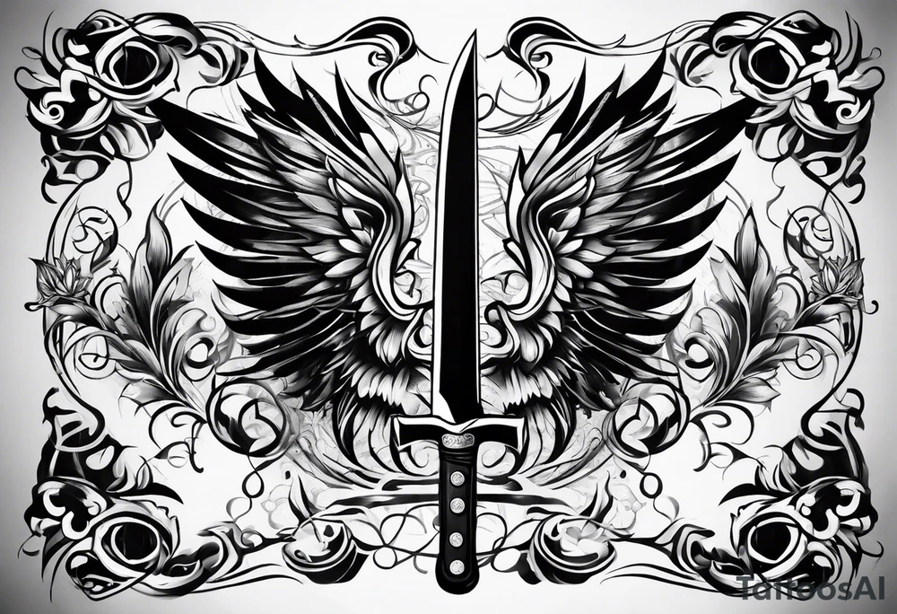 knife tattoo idea