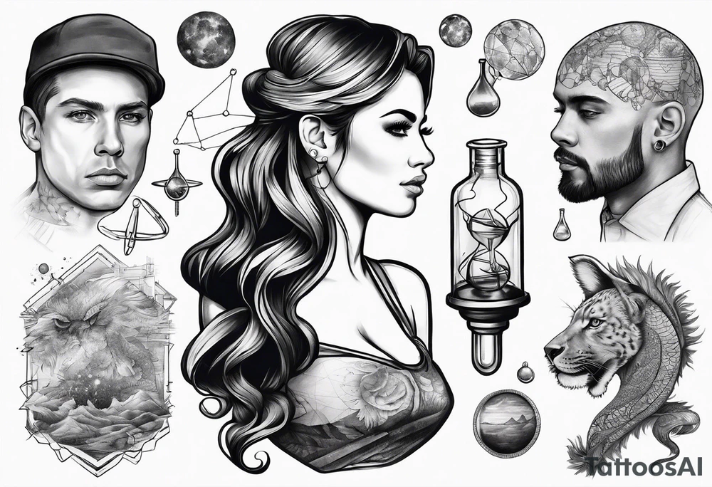science tattoo. tattoo idea