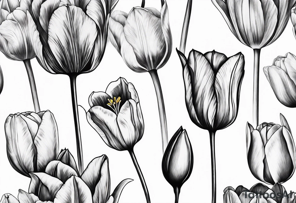 Tulip tattoo idea