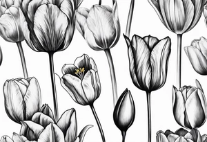Tulip tattoo idea