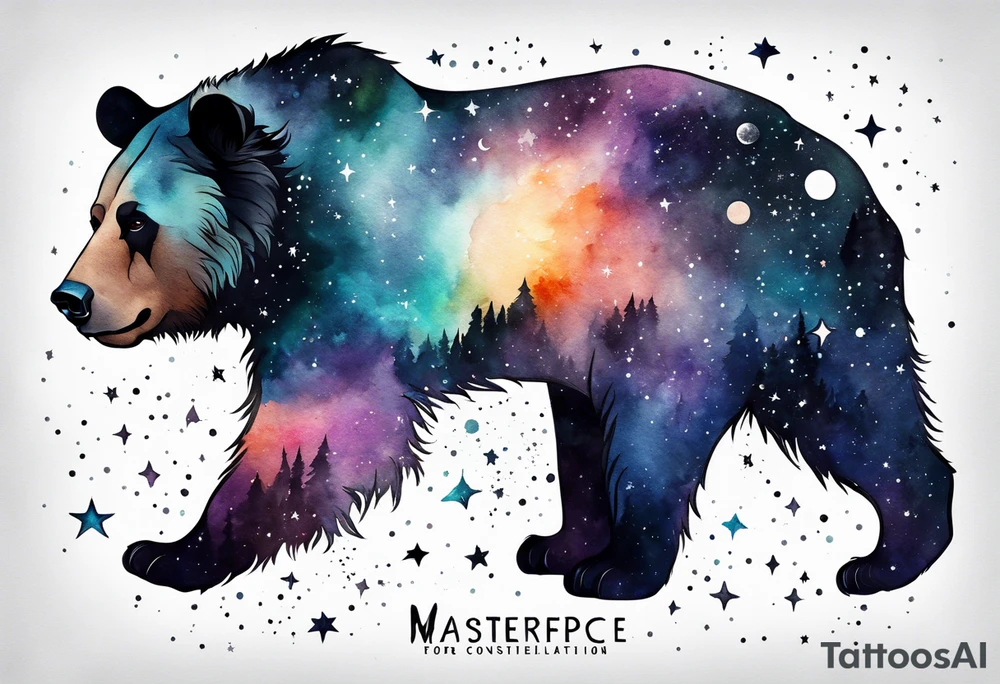 Ursa Major constellation tattoo idea