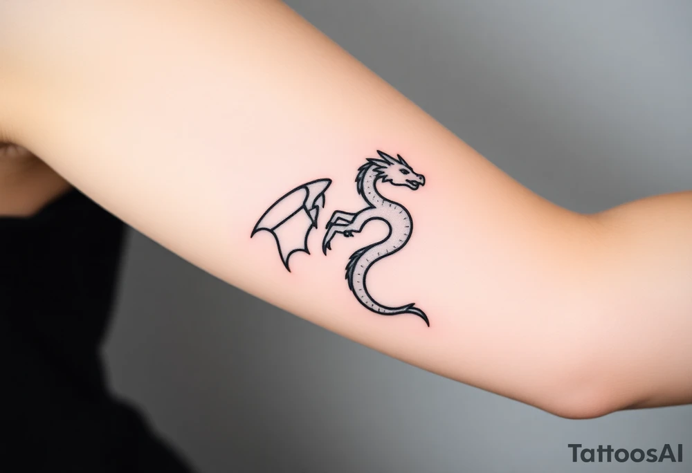 angel and dragon tattoo idea