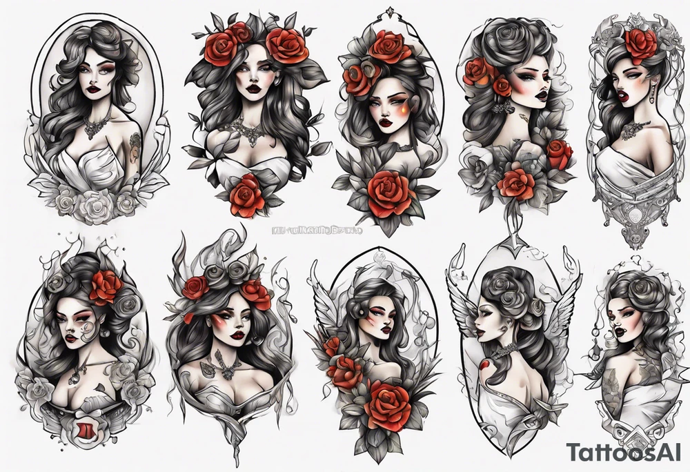 corps bride tattoo idea