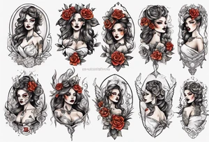 corps bride tattoo idea